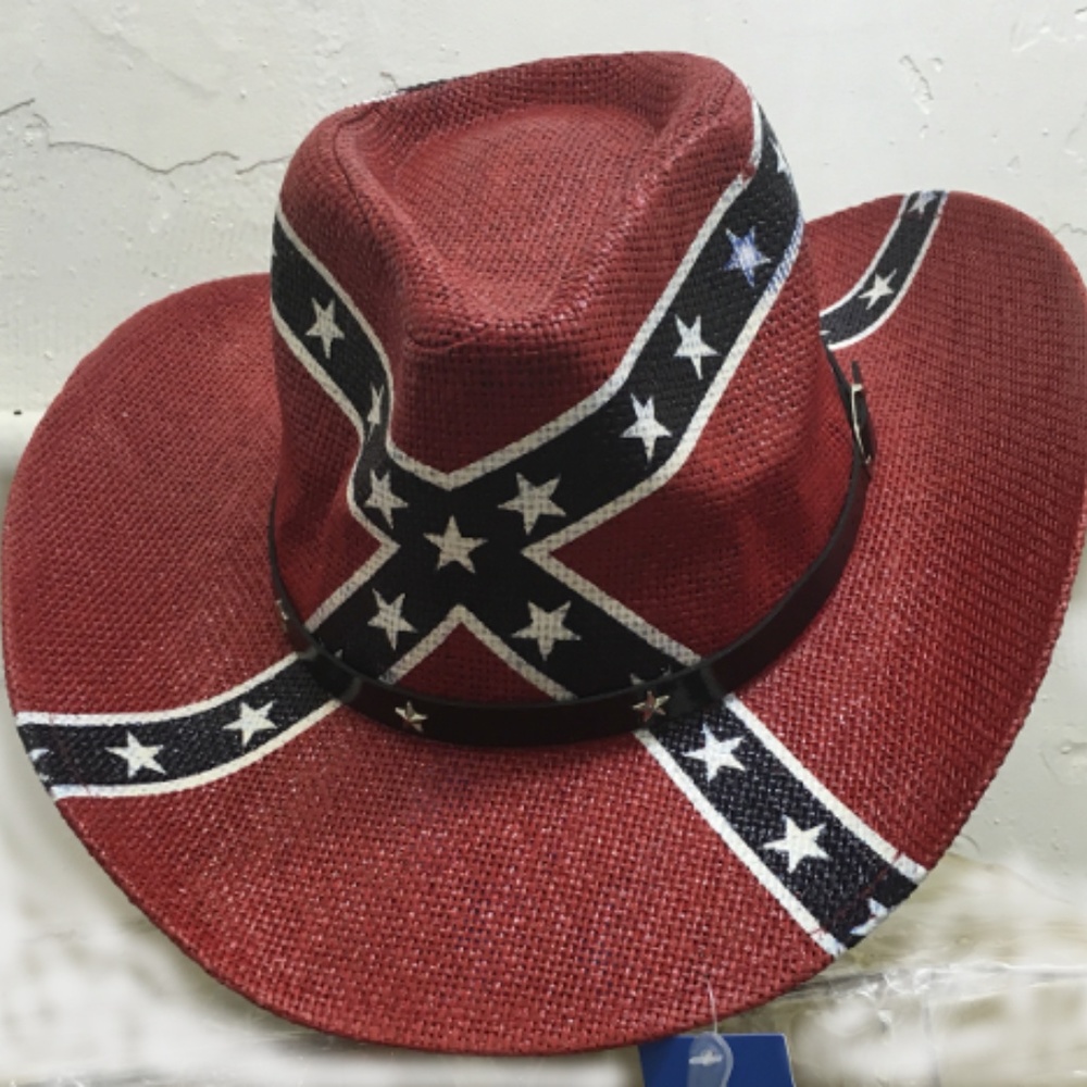Rebel Battle Flag Cowboy Hat